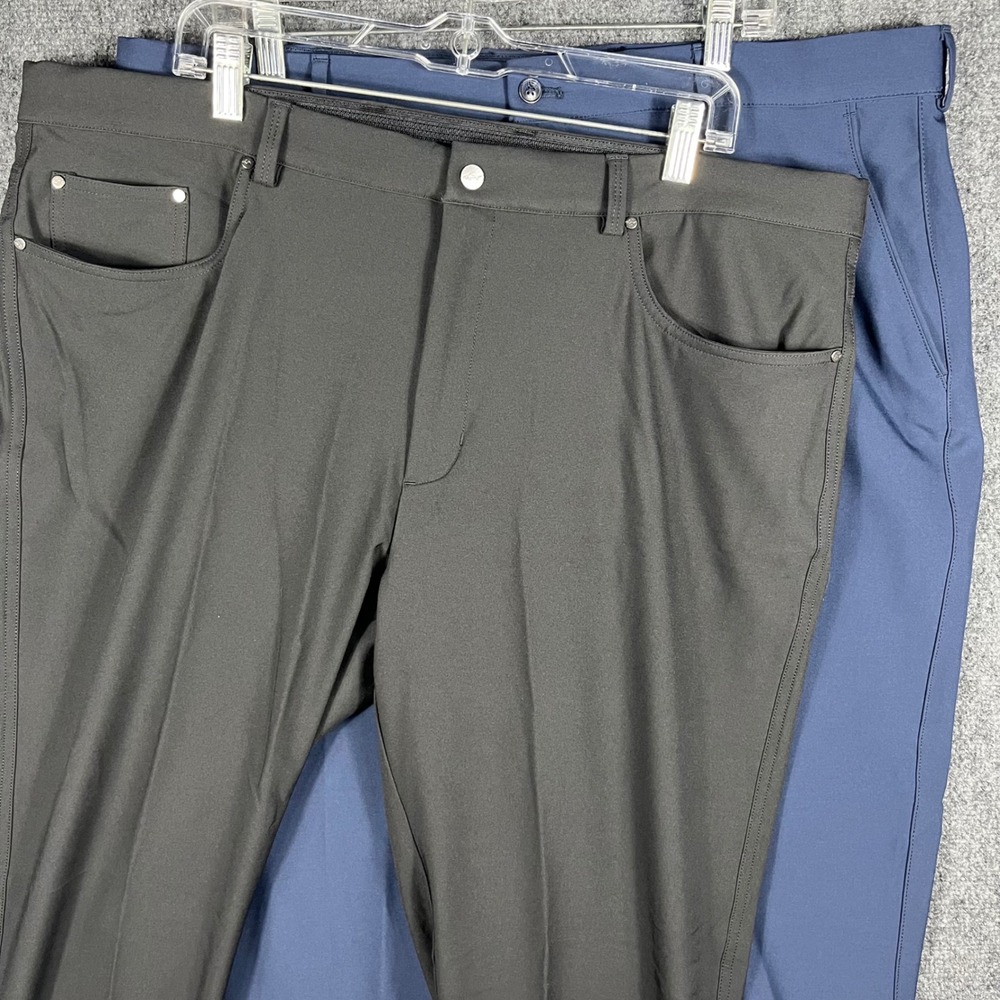 Greg Norman Golf Pants Mens 40x29 Navy Black Protek Stretch Performance‎ 2 Pk